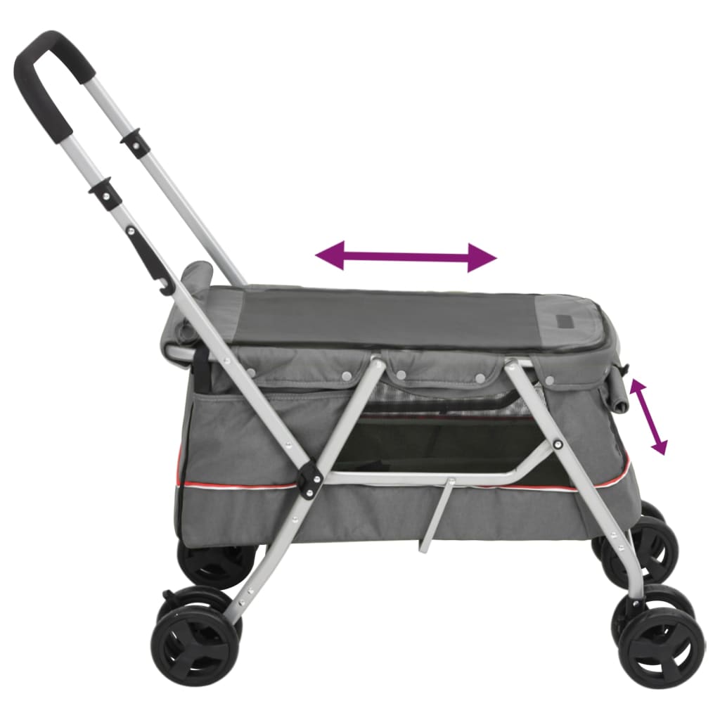 Foldable Dog Stroller 100x Linen Fabric