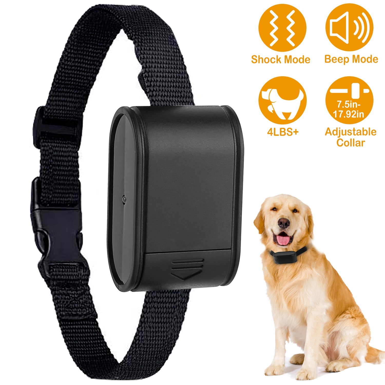 1Set Electric Dog Fence System Pet Tone Shock Boundary Containment Water Resistant Collar Receiver For Small Medium Large Dog